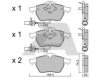 AISIN BPVW-1014 Brake Pad Set, disc brake